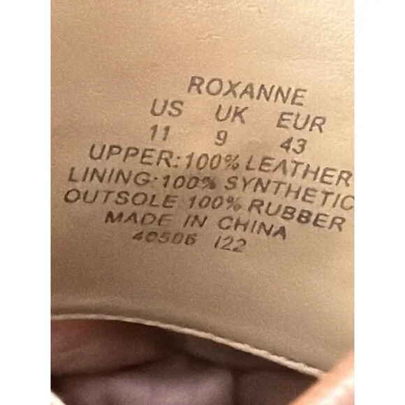 Lauren Ralph Lauren Roxanne Slide Sandals Polo Tan Leather Heel Size 11 NEW - Picture 8 of 15